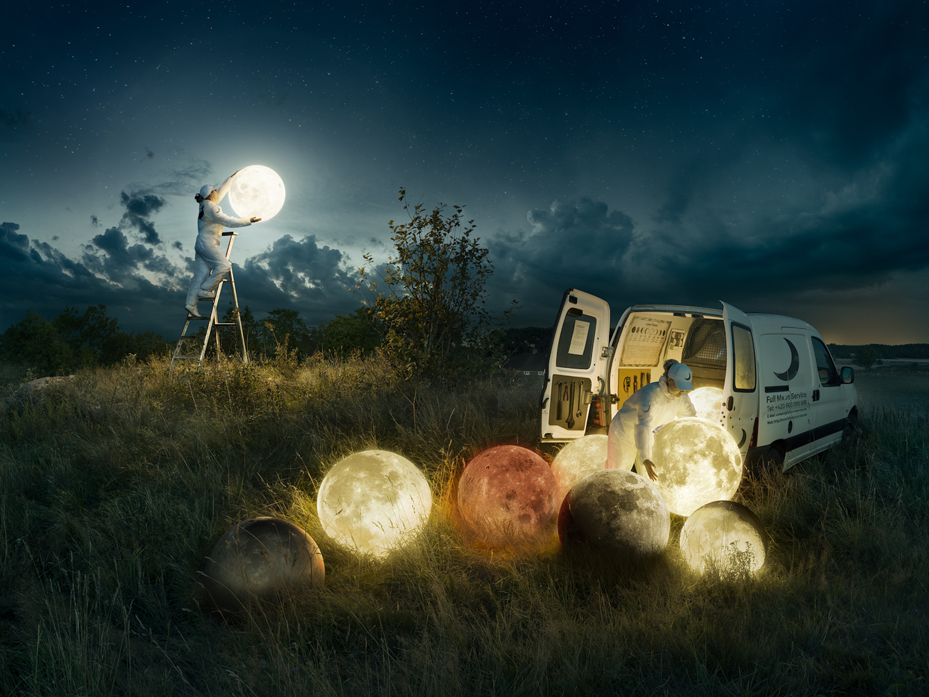 "Soleil Blanc" de Julie Bérès © Erik Johansson, Full Moon Service, 2017